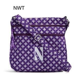 Triple Zip Hipster Crossbody Northwestern Univ